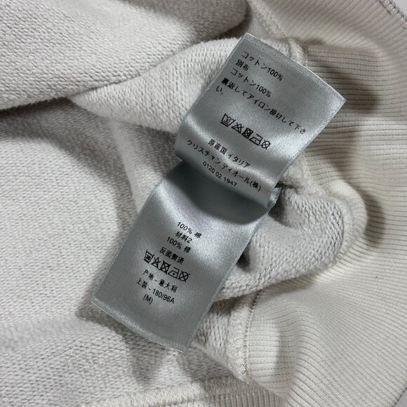 DIOR x Stussy Crewneck Sweatshirt Grey Size M SS21 - Picture 9 of 10